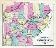 Clearfield County Map, Clearfield County 1878